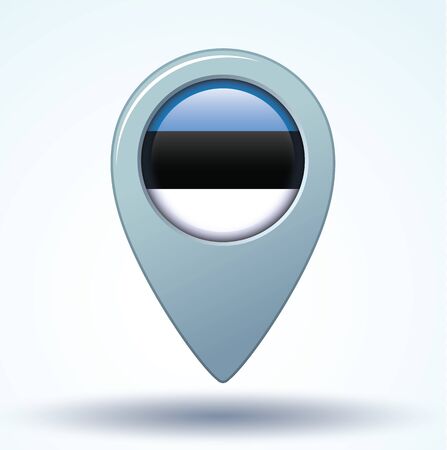 Flag of Estonia, vector illustrationのイラスト素材