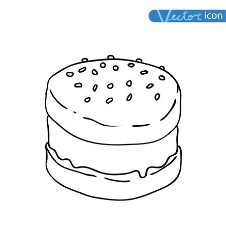 Icon of ice cream, vector illustration.のイラスト素材