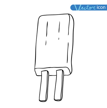 Icon of ice cream, vector illustration.のイラスト素材
