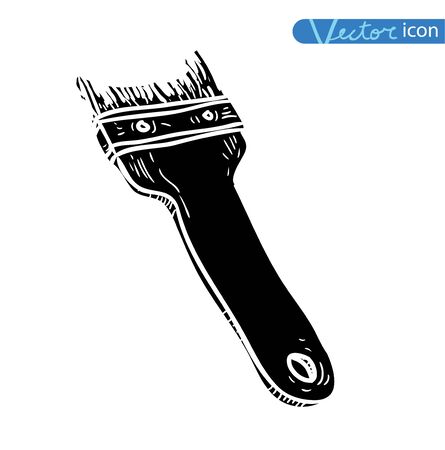 Paint brush icon, vector illustrationのイラスト素材