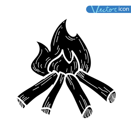 Campfire icon.のイラスト素材