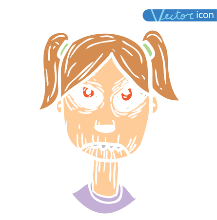 zombie cartoon character, vector illustration.のイラスト素材