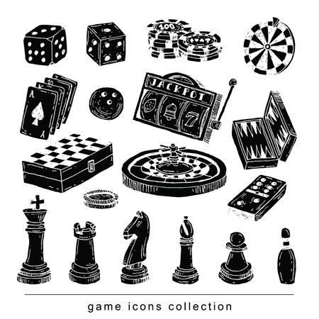 chess piece, hand drawn vector illustration.blackのイラスト素材