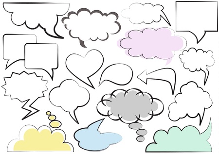 Speech balloons setのイラスト素材