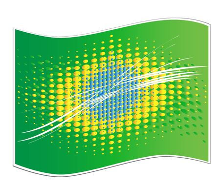 Brazilian flag abstract backgroundのイラスト素材