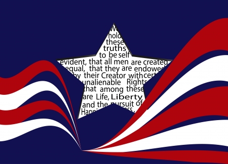 American Independence Declarationのイラスト素材