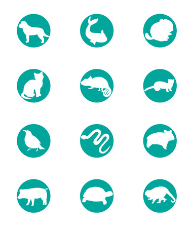 Animals icons.のイラスト素材