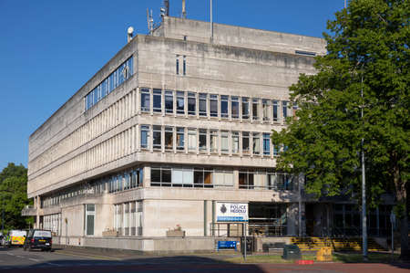 Cardiff Central Police Station, Cathays Park, Cardiffのeditorial素材