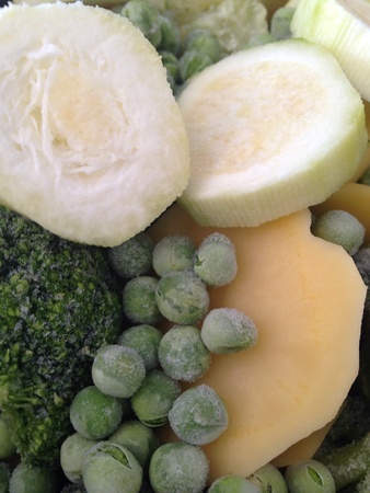 Frozen vegetables ready to cookの素材