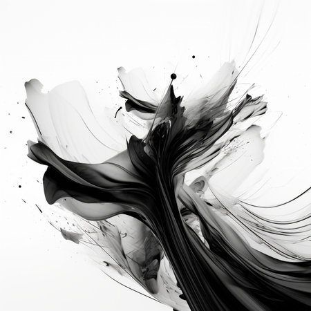 abstract illustration with some fine lines in black and white,background,3dの素材