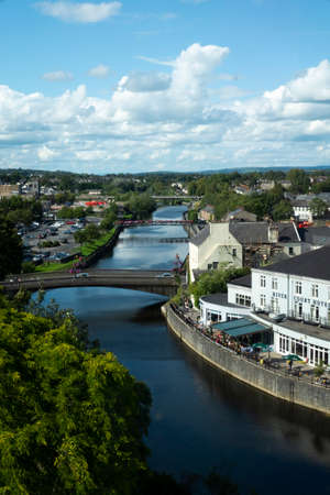 River through Kilkenny Irelandの写真素材