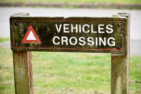 Vehicles Crossing sign