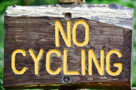 No cycling signの写真素材
