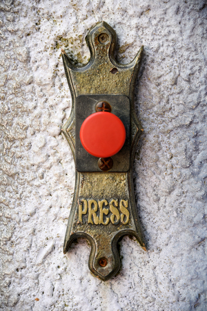 Bronze Red Buttonの写真素材