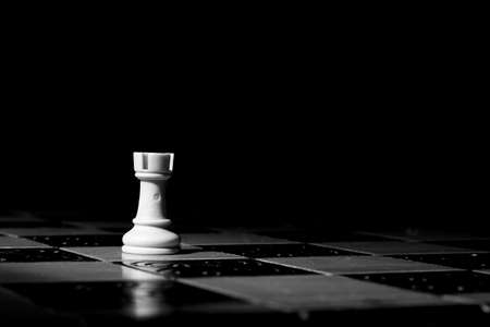 Chess photographed on a chessboardの写真素材