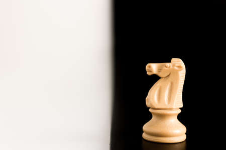 Chess photographed on a chessboardの写真素材