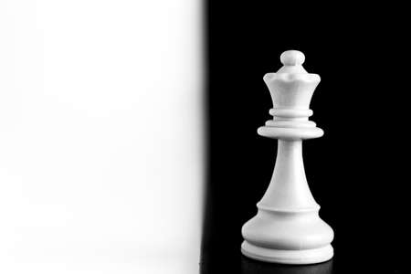 Chess photographed on a chessboardの写真素材