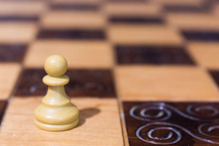 Chess photographed on a chessboard