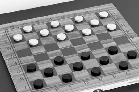 Chess photographed on a chessboard