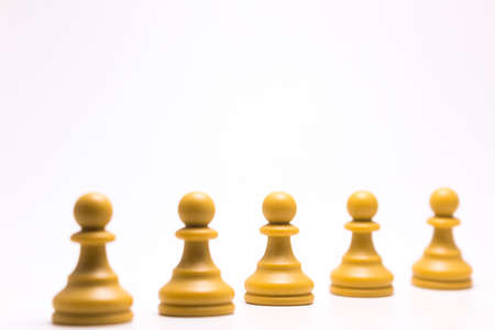 Chess photographed on a chessboard