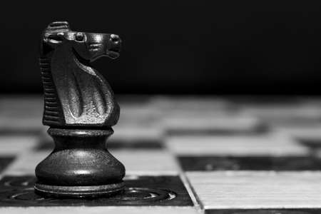 Chess photographed on a chessboardの写真素材