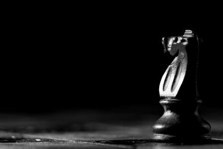 Chess photographed on a chessboard