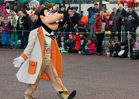 10/30/2015: - France, Paris Eurodisney Park, masks parade inside the park.のeditorial素材