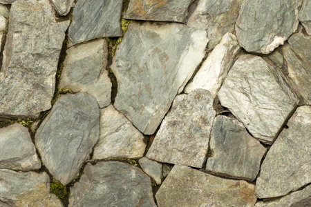 Background of stone wall texture. Close-up. High quality photoの写真素材