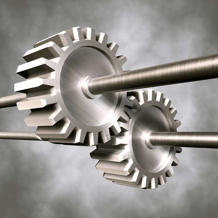 3d image of still life of machineryの写真素材