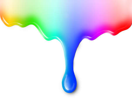 Illustration of liquid or paint colorsの写真素材