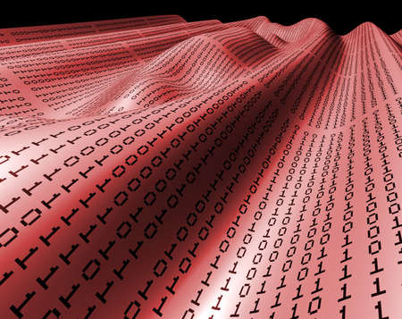 Abstract background with binary languageの写真素材