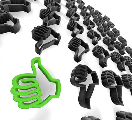 3d image of ok hands sign