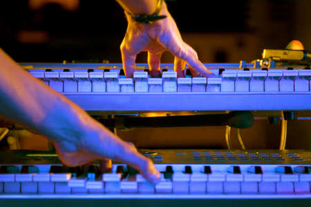Close up image of musicianの写真素材