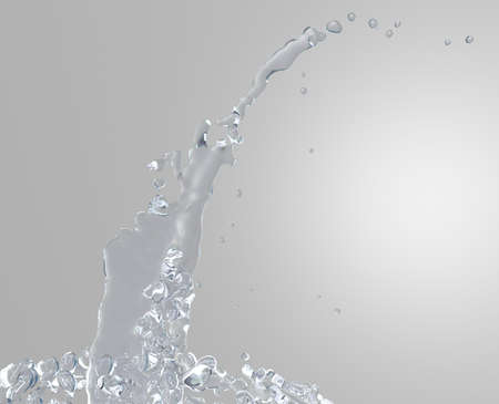 splashing waterの写真素材