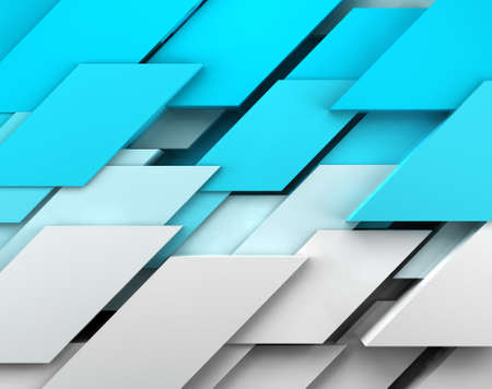 Abstract image of cubes background in blue toned の写真素材