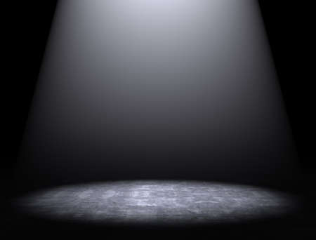 Cement floor background with spotlightの写真素材