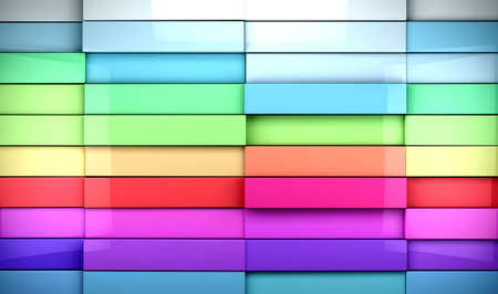 3d abstract colorful tiles backgroundの写真素材