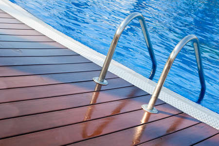 Close up image of swimming poolの写真素材