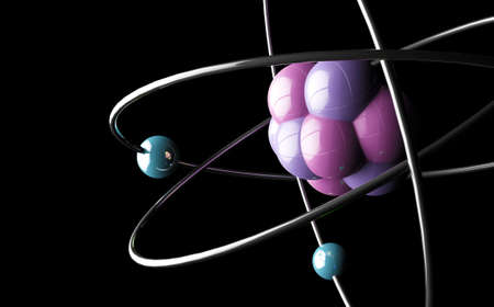 3d atom or molecule modern designの写真素材