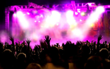 Live music background. Show and public