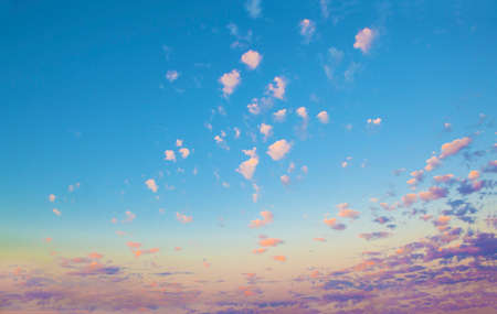 Evening sky. Sunset landscapeの写真素材
