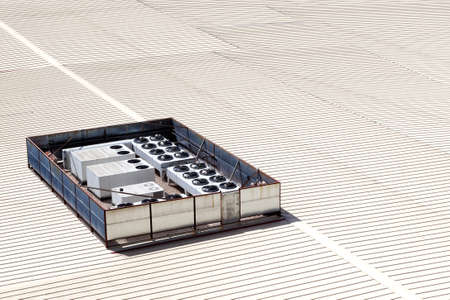 Roof detail of manufactures and industrial ventilation equipment