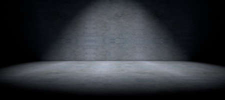 Cement floor background and spot light