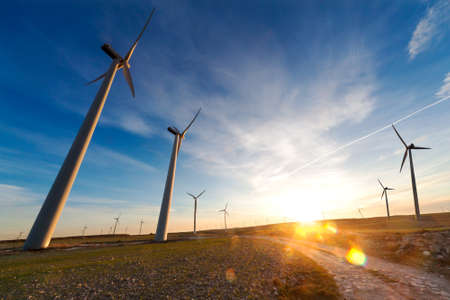 renewable energies. Wind farm. Wind Turbines