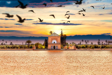 Marrakech Landmark and architecture.Scenic landscapeの写真素材
