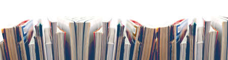Magazines and books backgroundの写真素材