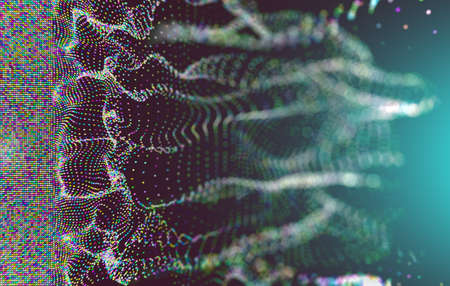 Network and data net system abstract background.Structure and connection.3d illustration.Technology and science conceptの写真素材