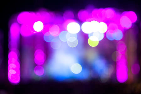 Abstract background spot lights in concert.Crowd and musicianの写真素材
