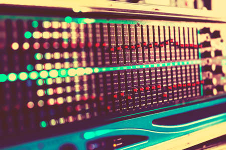 Mixer and analog parametric equalizer.の写真素材