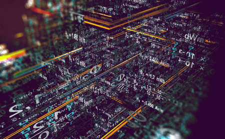 Wallpaper of binary code concept pattern and big data structure.Net and source code.